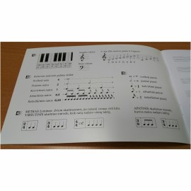 Natų sąsiuvinis su pavyzdžiais