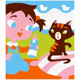 Piešimo smėliu rinkinys SABBIARELLI Vaikai ir augintiniai