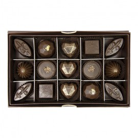 Juodojo šokolado saldainių rinkinys „Rūta“, 160 g