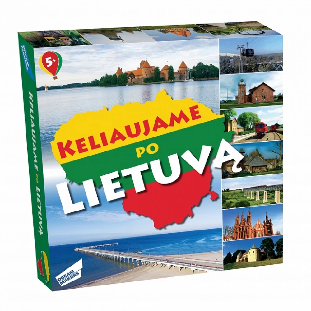 Dream makers stalo žaidimas Keliaujame po Lietuvą Dream makers stalo žaidimas Keliaujame po Lietuvą