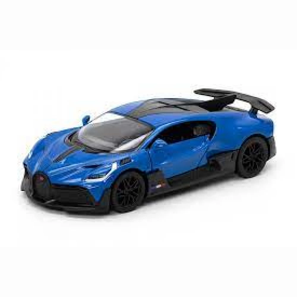 KiNSMART automobilis, Bugatti Divo, mėlynas KiNSMART automobilis, Bugatti Divo, mėlynas