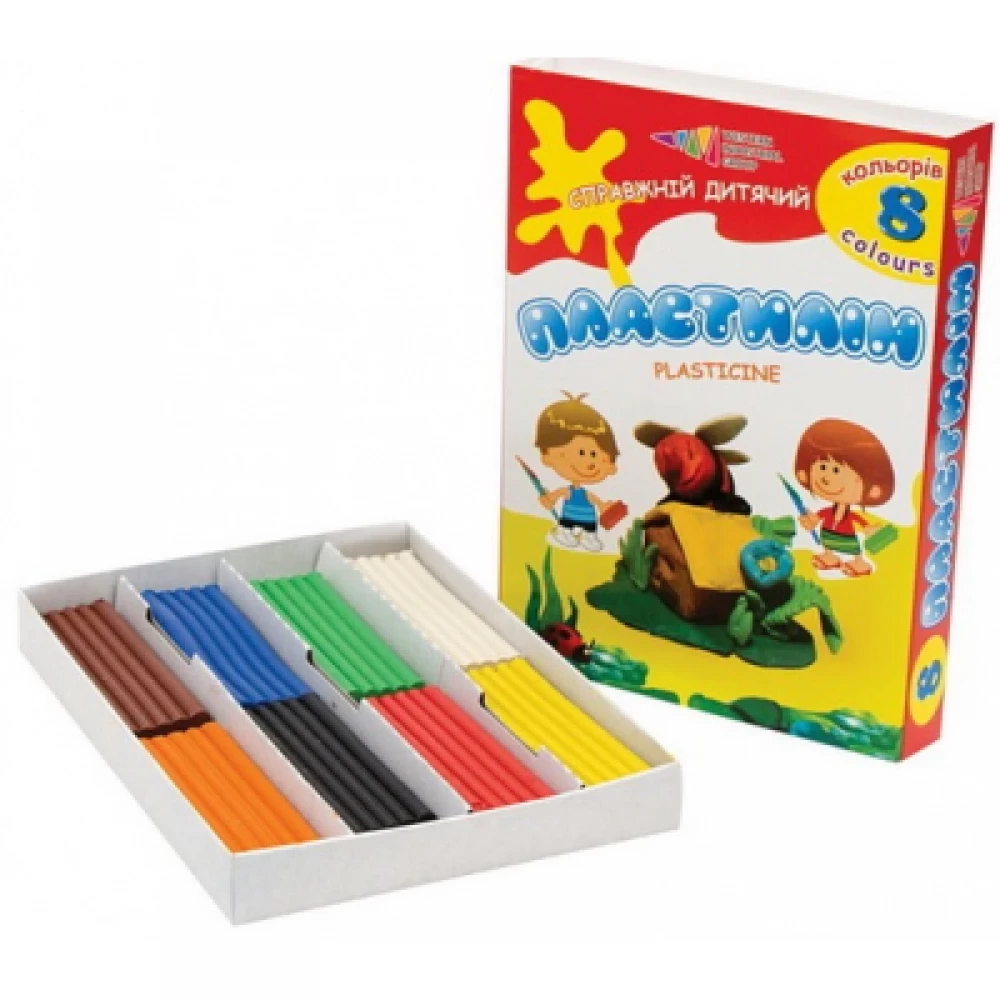Plastilinas GAMMA, 8 sp. po 20g, su peiliuku Plastilinas GAMMA, 8 sp. po 20g, su peiliuku