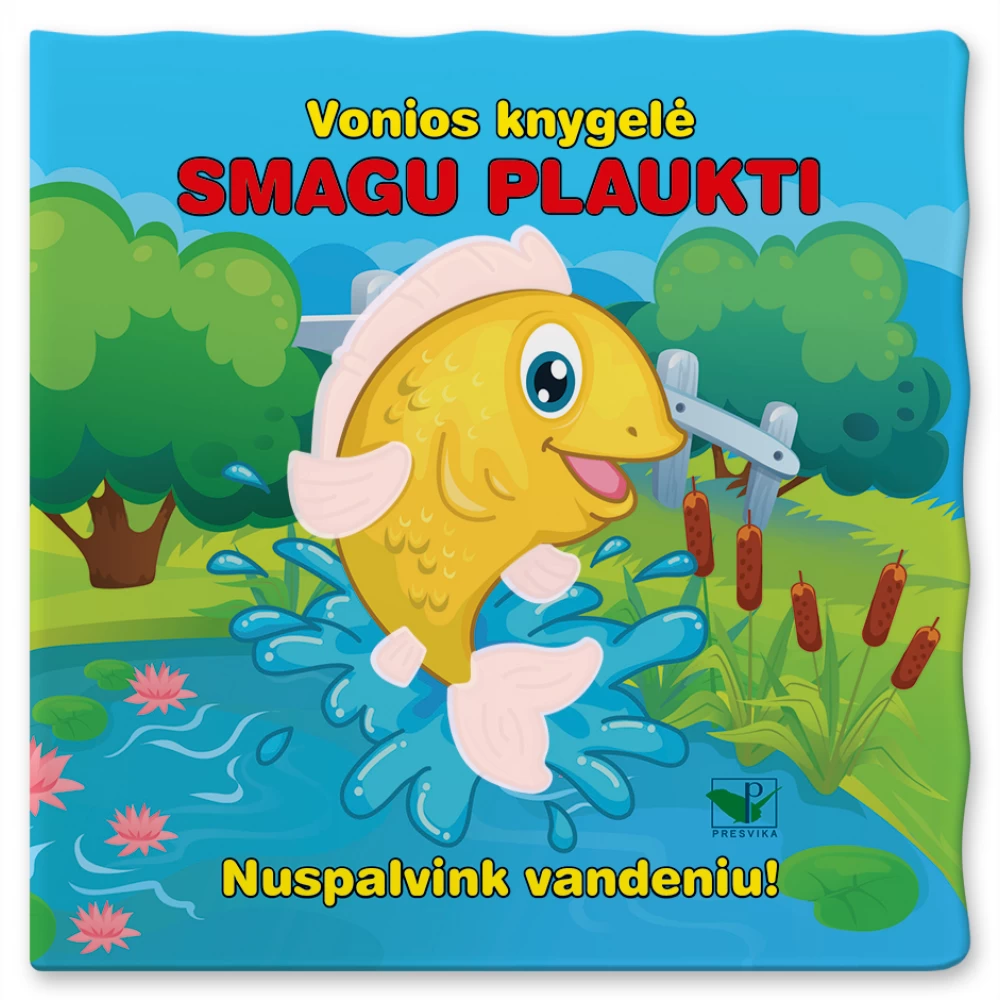 Vonios knygelė. Smagu plaukti. Nuspalvink vandeniu!