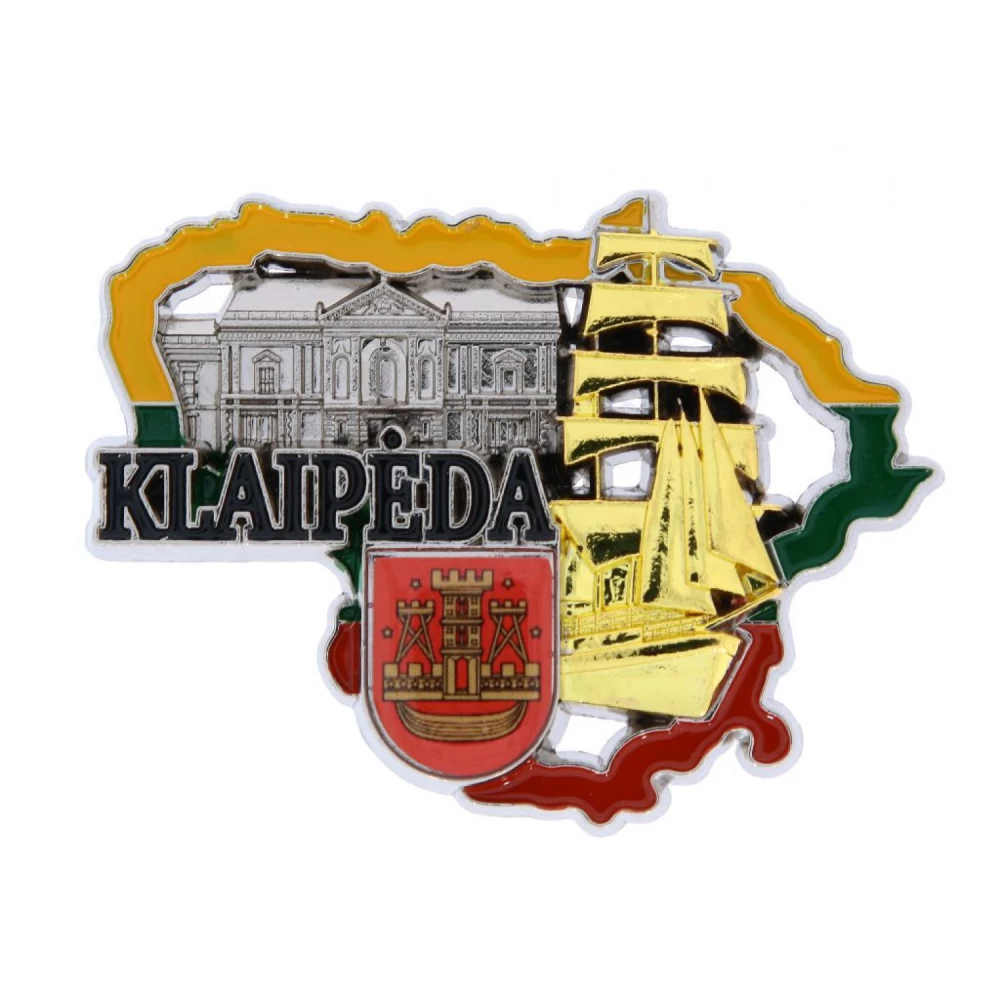 Magnetas Klaipėda,
60 x 55 mm,
pagamintas iš metalo Magnetas Klaipėda,
60 x 55 mm,
pagamintas iš metalo