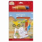 Mašinos. Su vandens flomasteriu, 4-6 metų vaikams