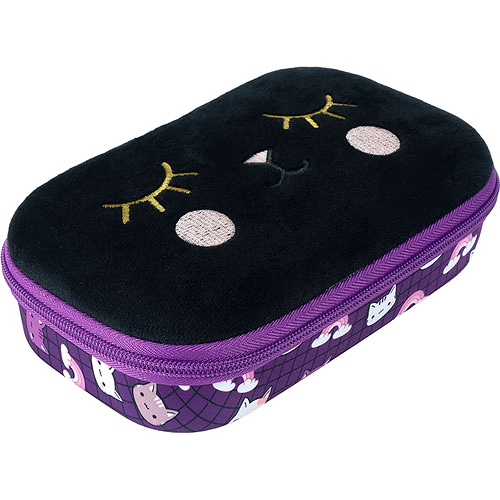 Penalas-pieštukinė ZIPIT Fur Creature Box with Inner Pocket, juodas Penalas-pieštukinė ZIPIT Fur Creature Box with Inner Pocket, juodas
