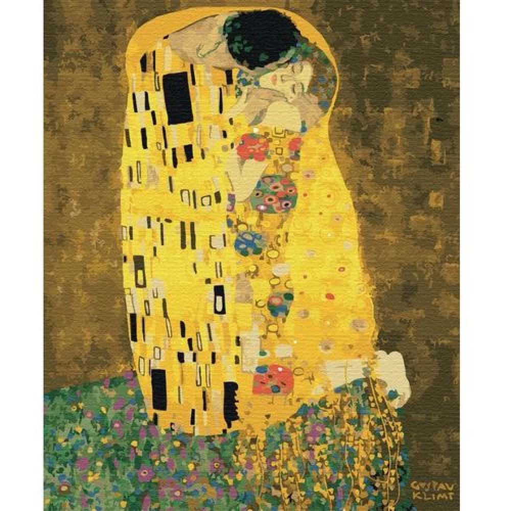 Tapyba pagal skaičius: Gustavo Klimto „BUČINYS 50x40x4 Tapyba pagal skaičius: Gustavo Klimto „BUČINYS 50x40x4