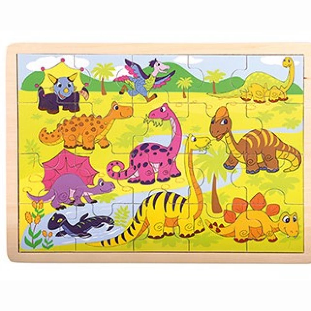 Medinė dėlionė Dinozaurai Medinė dėlionė Dinozaurai