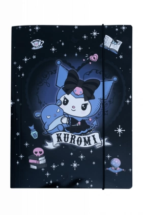 Kartoninis dėklas su gumele Kuromi, A4