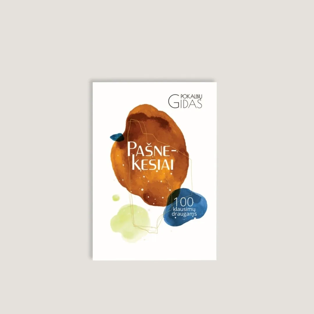 Pokalbių kortelės draugams „Pašnekesiai“
