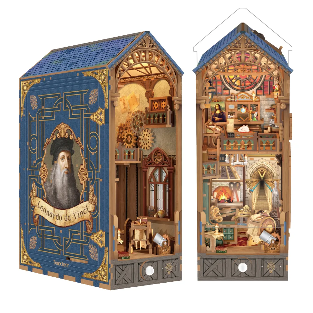 Pasidaryk pats knygų atrama-namukas „Leonardo da Vinci“