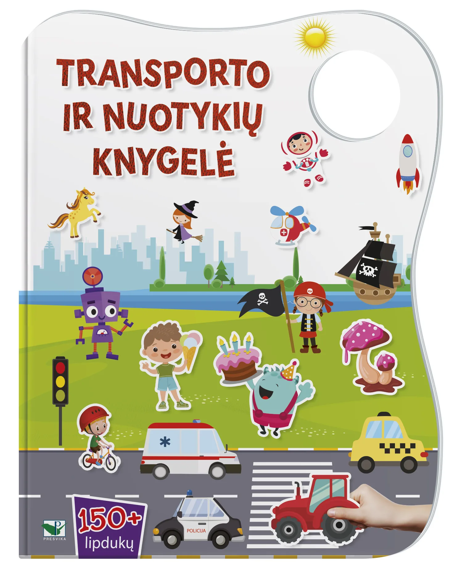 Transporto ir nuotykių knygelė. 150+ lipdukų