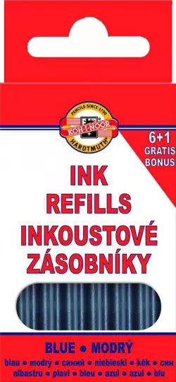 Raš.kapsulių rinkinys, ilgos, mėlynos 7 vnt Raš.kapsulių rinkinys, ilgos, mėlynos 7 vnt